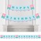 Big Dot of Happiness Narwhal Girl - Under The Sea Birthday Party Bunting Banner - Birthday Party Decorations - Happy Birthday